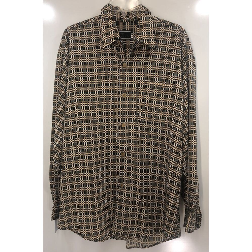 Sergio Vadducci Shirt Mens Large‎ Long Sleeve Classic Western Button Up